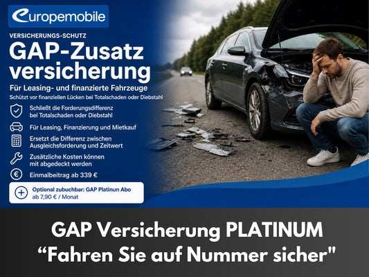 GAP-Zusatzversicherung für Leasing- und finanzierte Fahrzeuge